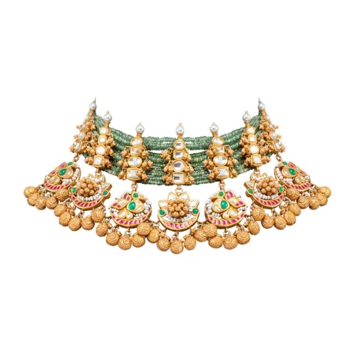 Kundan Choker Necklace Set