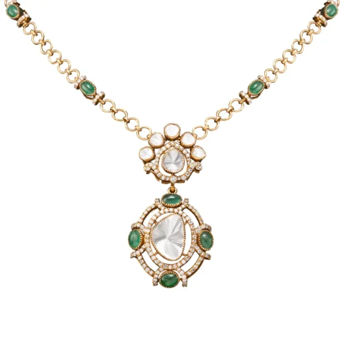 Lavish Polki Necklace Set