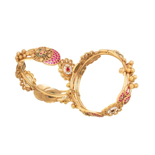 Modern Floral Bangle Set