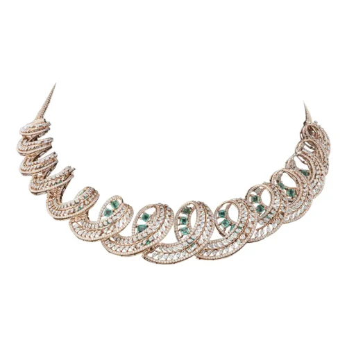 Exquisite Diamond Necklace Set