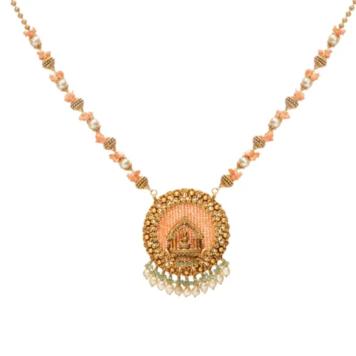 Maa Laxmi Gold Necklace Set