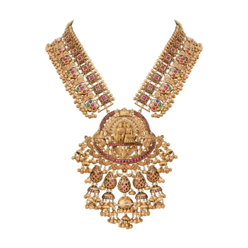 Siya Ram Gold Necklace Set
