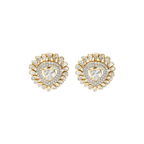 Floral Bloom Polki Earrings