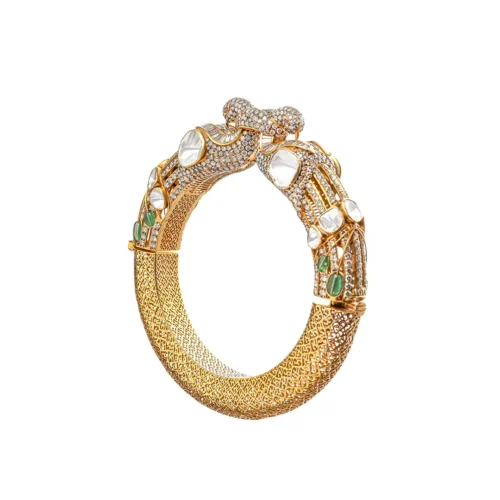 Avian Inspired Polki Bangle
