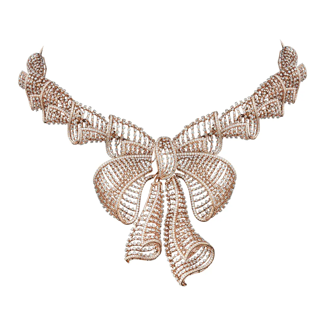 Modern Diamond Necklace Set