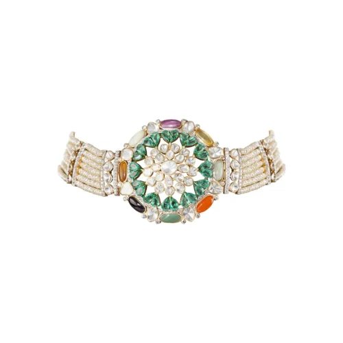Designer Statement Polki Necklace Set