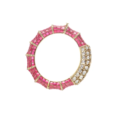 Radiance Crescent Polki Bangle