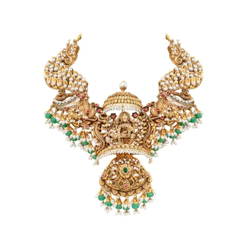 Elegant Goddess Gold Necklace Set