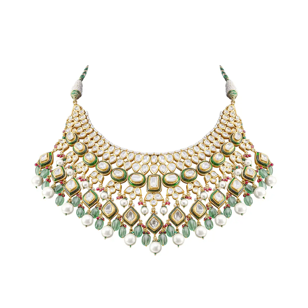 Timeless Modern Polki Necklace Set