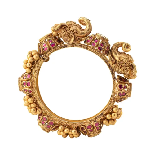 Contemporary Temple Gold Bangle
