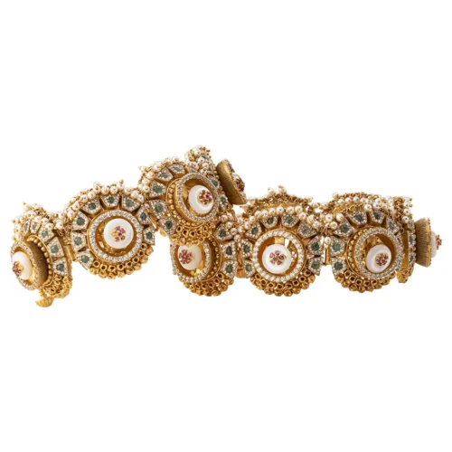 Antique Mandala Gold Bangles