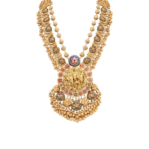 Contemporary Temple Gold Jewellery Set