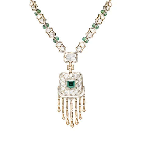 Regal Drops Polki Necklace Set